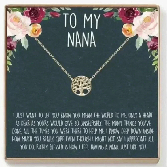 💫Grandma Gift Necklace Cute Nana Present Mothers Day - Picture 1 of 2